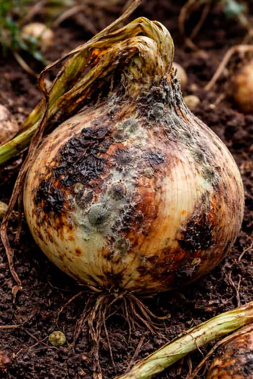 Diseases in the onion cutivo